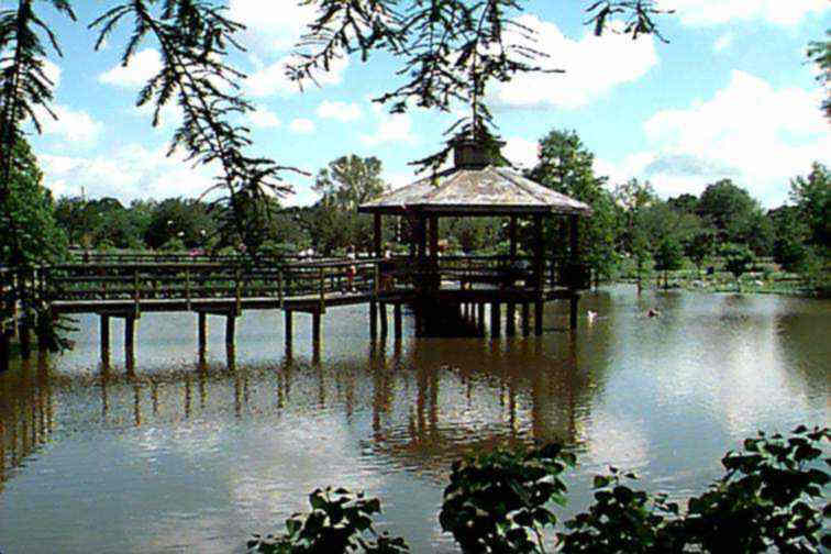 A popular walk through the Park's lagoon.